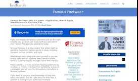 
							         Famous Footwear Application | 2019 Job Requirements & Interview								  
							    
