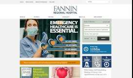 
							         Fannin Regional Hospital: home								  
							    