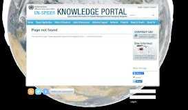 
							         FAO - UN-SPIDER Knowledge Portal								  
							    