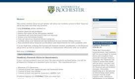 
							         (FAOnline) Student Log In - University of Rochester								  
							    