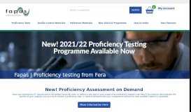
							         Fapas | Proficiency testing from Fera | Fapas Proficiency Testing From ...								  
							    