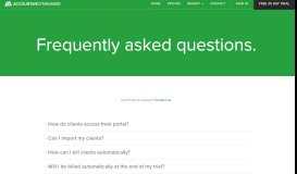 
							         FAQ - AccountancyManager								  
							    
