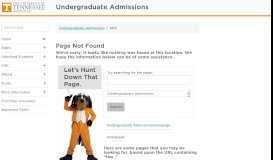 
							         FAQ and Tips - UTK Admissions - The University of Tennessee ...								  
							    