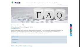 
							         FAQ - Antworten auf die wichtigsten Fragen | Thalia Bücher GmbH								  
							    
