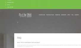 
							         FAQ - Bel Air - Village West Apartments								  
							    