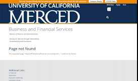 
							         FAQ | Business and Financial Services - (BFS), UC Merced website								  
							    