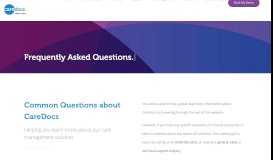 
							         FAQ | CareDocs | Features & Benefits of Care Management Systems								  
							    