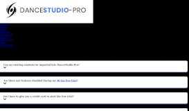 
							         FAQ | Dance Studio Pro								  
							    