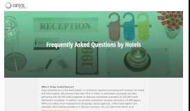 
							         FAQ for hoteliers | Onyx CenterSource								  
							    