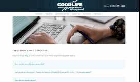 
							         FAQ - Good Life Property Management								  
							    
