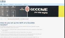 
							         FAQ: How do you set up the WIFI of a GoodWe inverter? - Libra Energy								  
							    