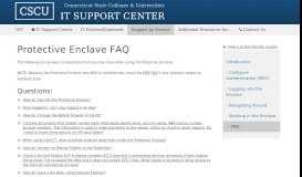 
							         FAQ - IT Support Center | Connecticut State Colleges & Universities								  
							    