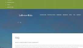 
							         FAQ - Lakeview Oaks Apartments								  
							    