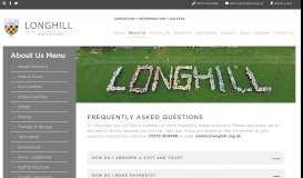 
							         FAQ - Longhill High School								  
							    