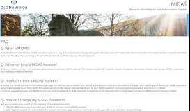 
							         FAQ - MIDAS - Old Dominion University								  
							    