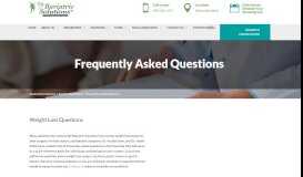 
							         FAQ - My Bariatric Solutions								  
							    
