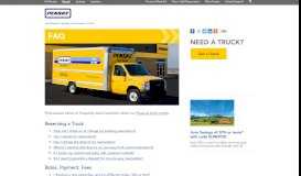 
							         FAQ - Penske Truck Rental								  
							    
