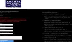 
							         FAQ | Roy Briley Rental & Property Management | 907-343-8944								  
							    