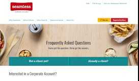 
							         FAQ | Seamless Corporate Accounts								  
							    