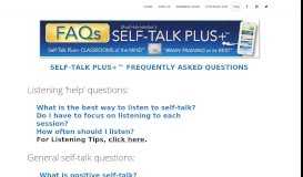 
							         FAQ – Self-Talk Plus Classrooms of the Mind								  
							    