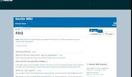 
							         FAQ | Sentio Wiki | FANDOM powered by Wikia								  
							    
