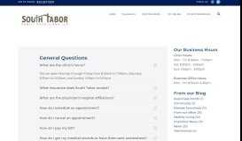 
							         FAQ - South Tabor Family Physicians LLPSouth Tabor Family ...								  
							    