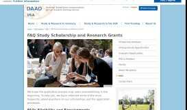 
							         FAQ Study Scholarship and Research Grants - DAAD.org								  
							    