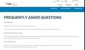 
							         FAQ | TEKsystems								  
							    