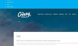 
							         FAQ - The Crossing at Santa Fe								  
							    