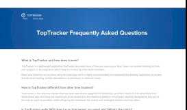 
							         FAQ | TopTracker - Time Tracking App								  
							    