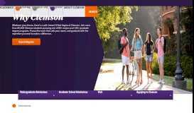 
							         FAQ | Undergraduate | Admissions | Clemson University, South Carolina								  
							    