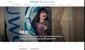 
							         FAQ · UWC Deutschland								  
							    