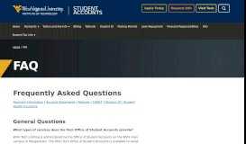 
							         FAQ | WVU Tech Student Accounts | West Virginia University Institute ...								  
							    