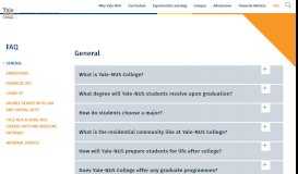 
							         FAQ - Yale-NUS College Admissions								  
							    