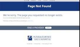 
							         FAQ 'You and PAH' | Punxsutawney Area Hospital								  
							    