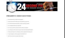 
							         FAQs | 24 Second Fix								  
							    