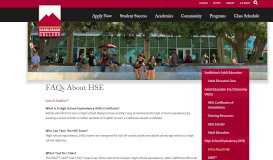 
							         FAQs About HSE | Saddleback College								  
							    