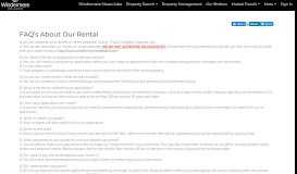 
							         FAQ's About Our Rental - Windermere Moses Lake								  
							    