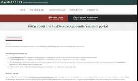
							         FAQs about the new FirstService Residential resident portal ...								  
							    