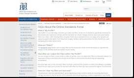 
							         FAQs About the Online Standards Portal - AABB								  
							    