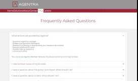 
							         FAQs - Agentra Health Solutions								  
							    