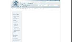 
							         FAQs - American Board of Addiction MedicineAmerican Board of ...								  
							    