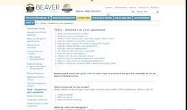 
							         FAQs - Answers to your questions - Beaver Medical Group								  
							    