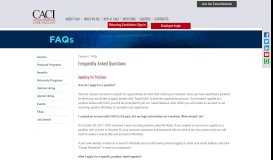 
							         FAQs | CACI International - - CACI Careers								  
							    