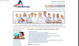 
							         FAQ's For Providers AmeriPlan® USA - Medical Discount Plans ...								  
							    