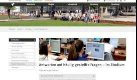 
							         FAQs für Studierende - Hochschule Wismar								  
							    