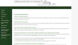 
							         FAQs | Greenhouse Internists, PC								  
							    