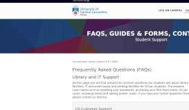 
							         FAQs, Guides & Forms, Contact us | Student Support ... - UCLan								  
							    