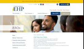 
							         FAQs - Johns Hopkins Employer Health Programs (EHP)								  
							    