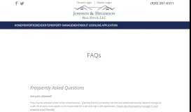 
							         FAQs - Johnson & Hellekson Real Estate, LLC								  
							    